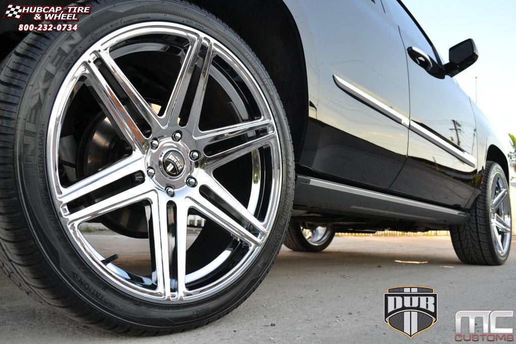 vehicle gallery/cadillac escalade dub skillz s122  Chrome wheels and rims